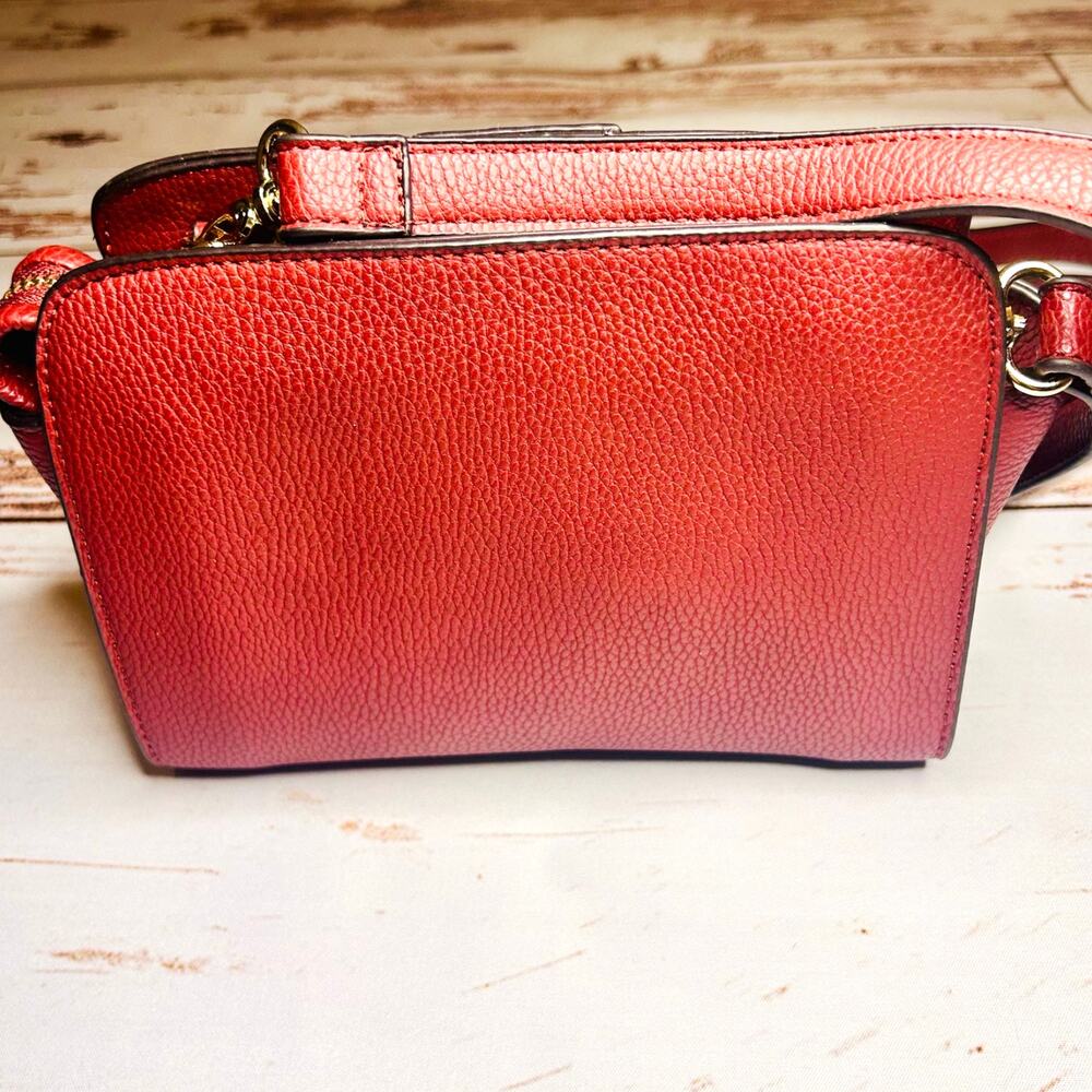 NWT JustFab Martock Crossbody Bag Faux Leather Mini Purse Gold Hardware - Picture 5 of 16